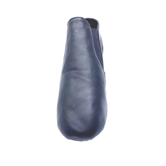 Capezio Childs Black Jazz Ankle Dance Boot Leather Shoes Split Sole New Sz 3.5 - Picture 4 of 9